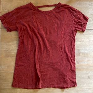 Forever 21 burgundy open back top